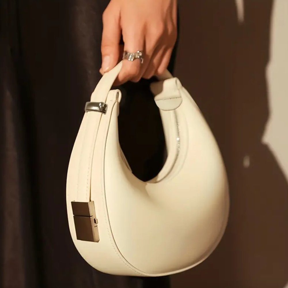 🌸3/$15🌸 White Baguette Bag - Picture 2 of 9